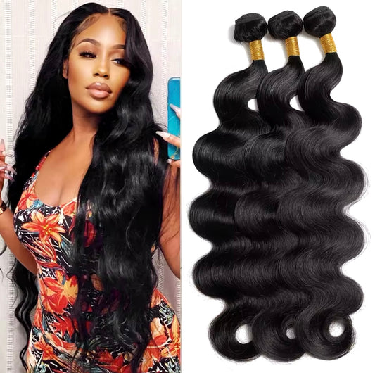 100% Human hair bundles 30”