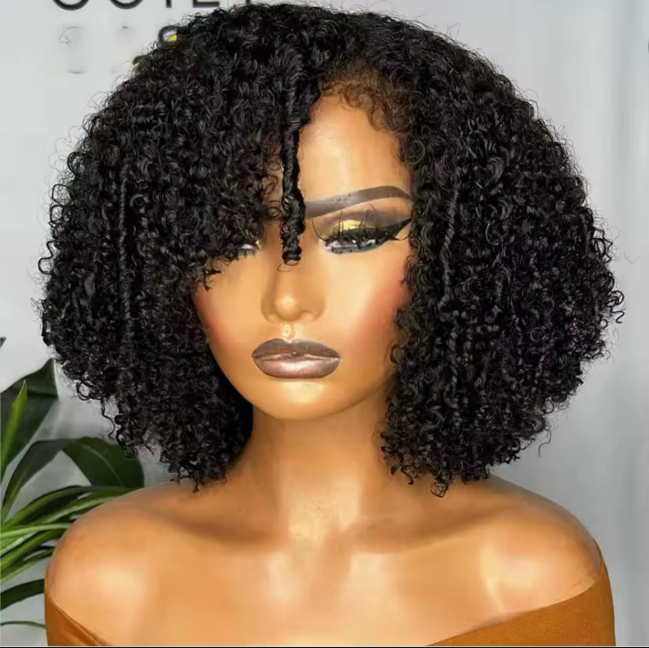 Deep curl full lace 100% human hair.