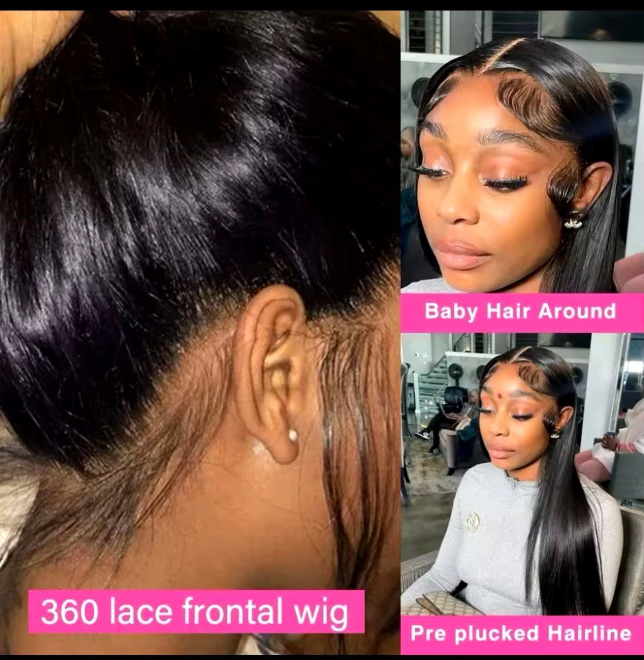 HD lace front 100% human hair wigs